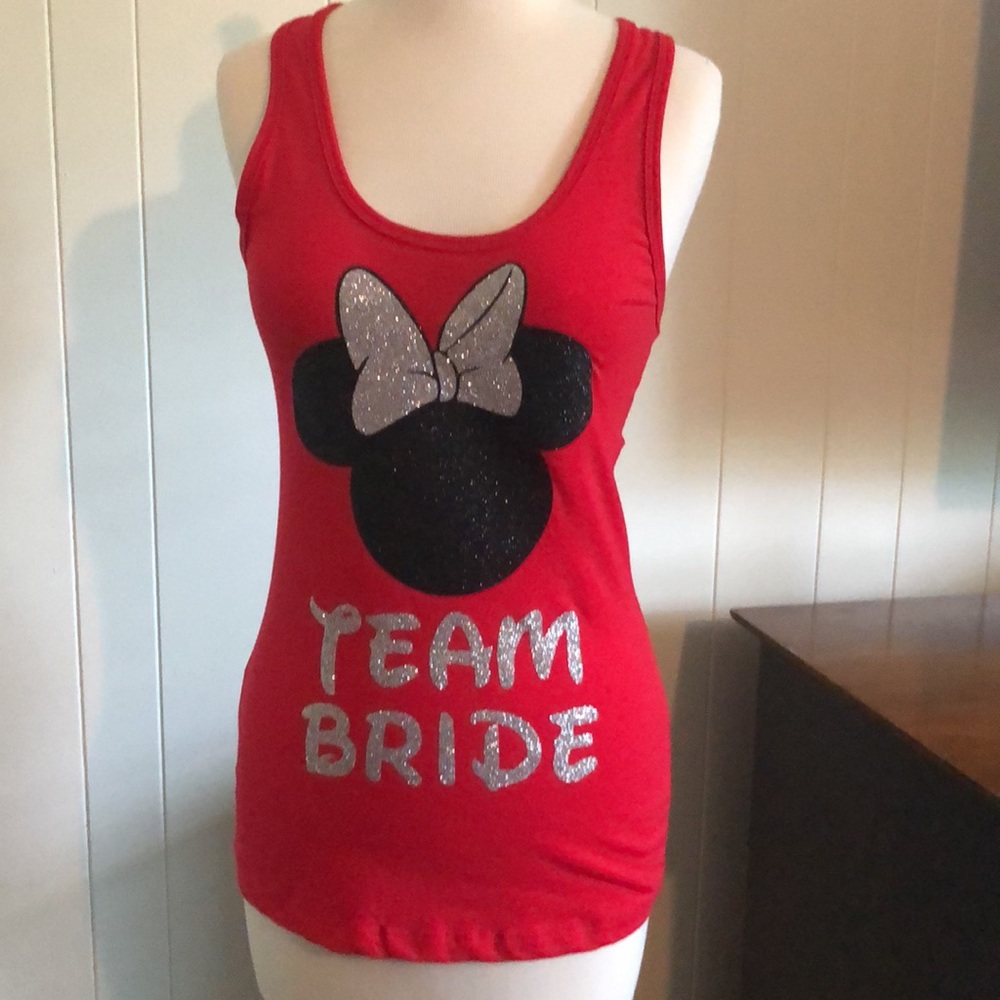 NWT Minnie Mouse Team Bride tank M
